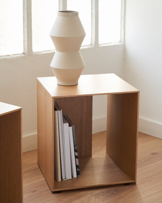 Litto module of small shelves made of oak veneer, 34 x 38 cm