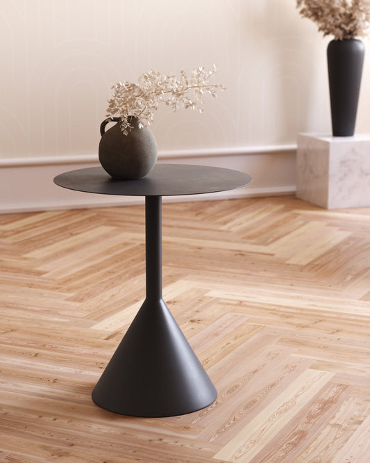 Yinan side table Ø 48 cm black color