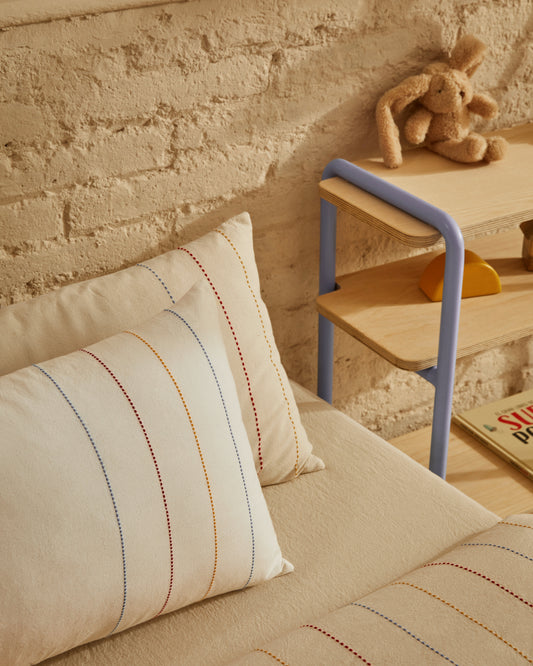 Indani Bedding Set, Quilt, Pillowcase, Bottom Sheet, Organic Cotton, 70cm Bed Stripes