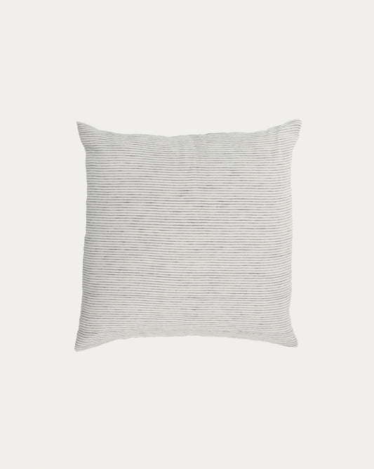 Marena cushion cover made of 100% linen with black stripes 45 x 45 cm