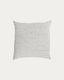 Marena cushion cover made of 100% linen with black stripes 45 x 45 cm