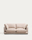 Gala 3-seater sofa in beige micro bouclé FSC Mix Credit 210cm