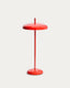Porte red aluminum portable table lamp