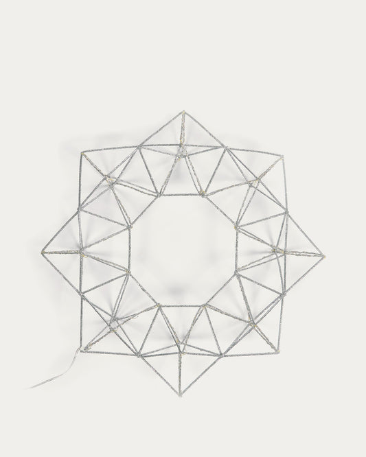 Mishell osvetljeni venac u sivoj boji 35 cm