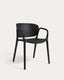 Outdoor folding chair Ania in black