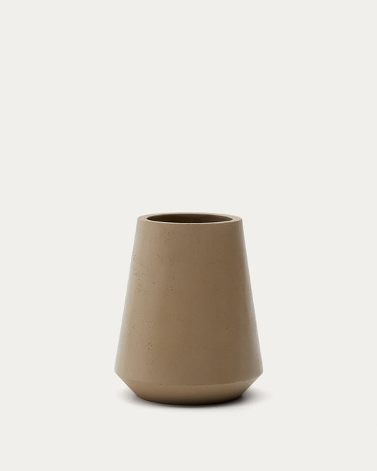 Calun beige cement planter Ø 50cm
