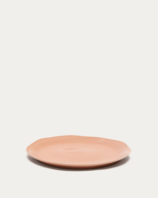 Pink ceramic tiraya flat plate