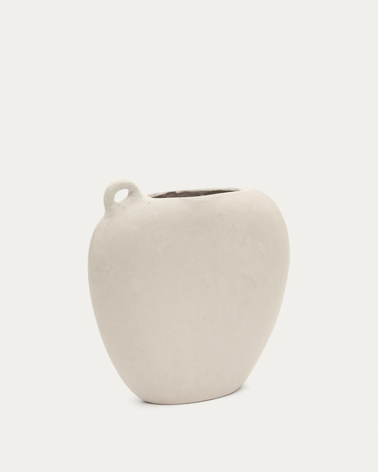 Neti bela, papir-maše vaza, 37 cm