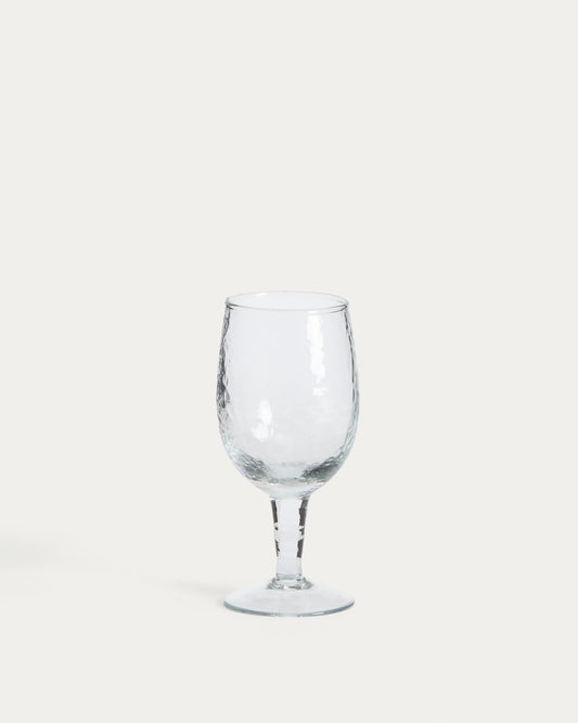 Sileia wine glass made of transparent recycled glass