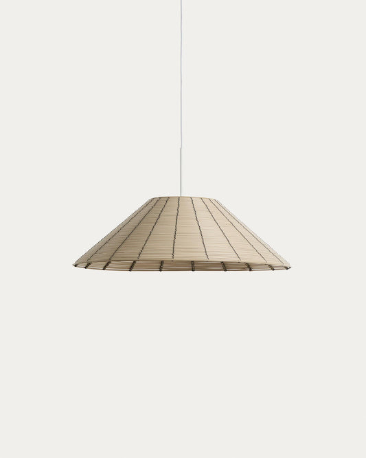 Shade for Saranella outdoor hanging lamp made of light gray synthetic rattan Ø 50 cm