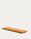 Daila orange 100% PET sun lounger cushion with Ikat graphic 50 x 175cm