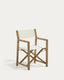 Wilara white outdoor folding chair made of FSC 100% solid acacia wood