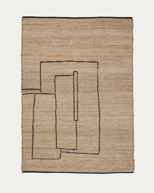 Velira graphic jute carpet 200 x 300 cm