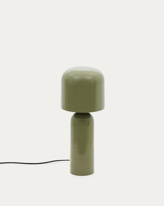 Monze table lamp made of metal painted green