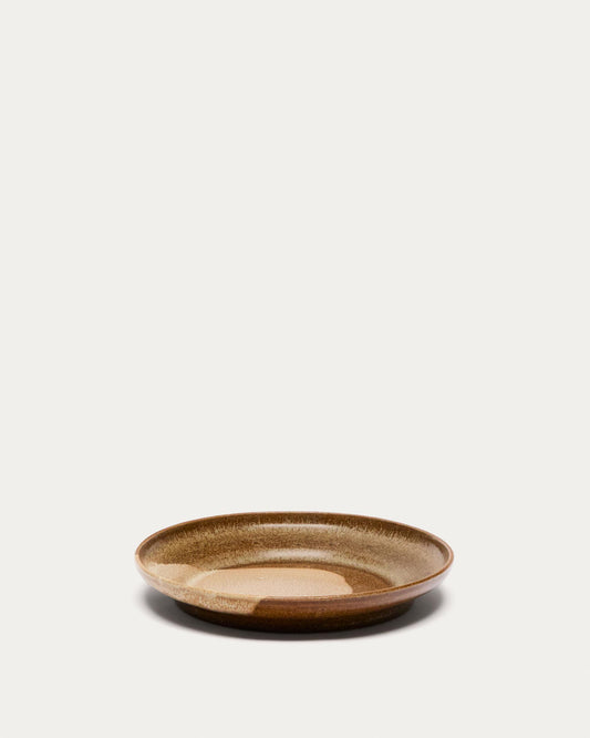 Brown ceramic Naked dessert plate