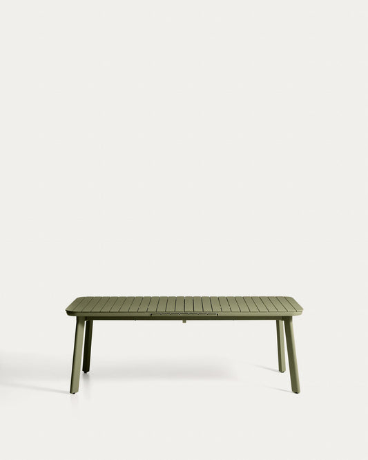 SS26COL6 Folding aluminum table green 220 (280) x 100 cm