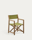 Wilara green outdoor folding chair made of FSC 100% solid acacia wood