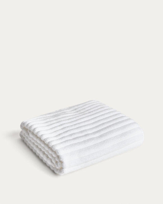 Navira 100% cotton white bath towel 70 x 140cm