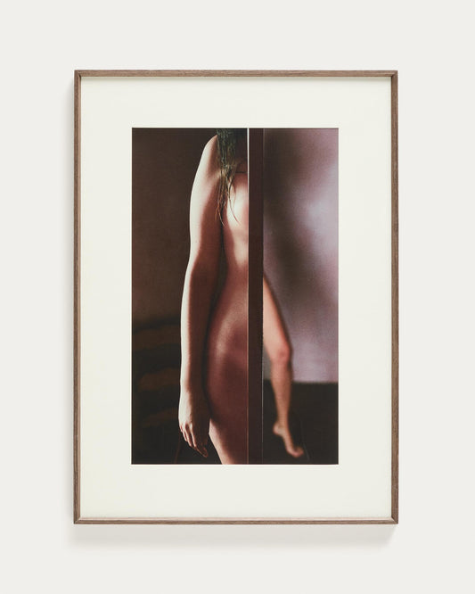 Zavira painting with a photograph of a woman's body 50 x 70 cm