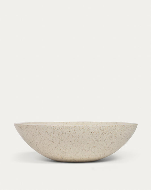 Delina sink Onix made of white terrazzo Ø 40 cm