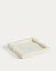 Serella white marble tray 18 x 18 cm