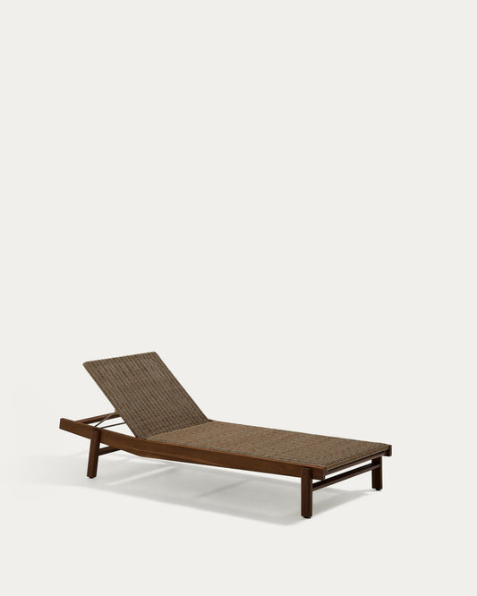 Itani lounge chair made of FSC 100% solid acacia wood and synthetic rattan