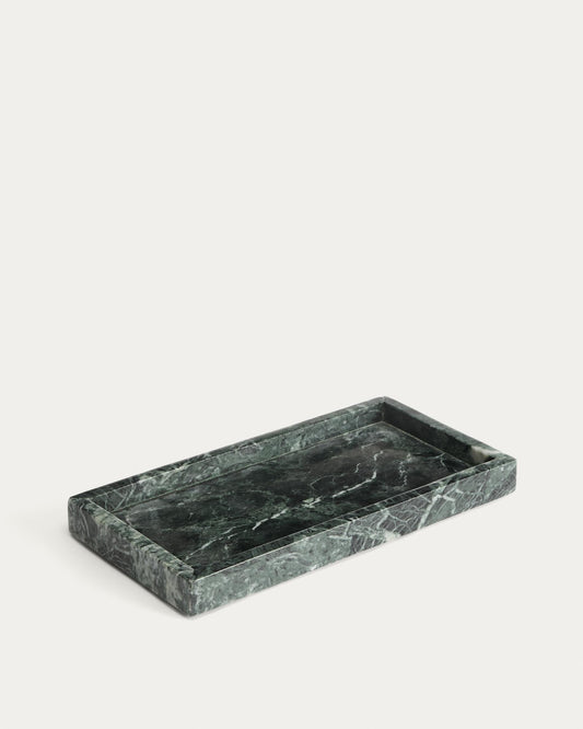 Serela poslužavnik od zelenog mermera 35 x 18 cm