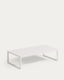 Comova 100% spoljni sto za kafu od belog aluminijuma, 60 x 114 cm