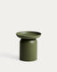 Side table Arcola made of aluminum, green, Ø45 cm