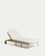 Lounger made of solid FSC 100% acacia wood and natural rope