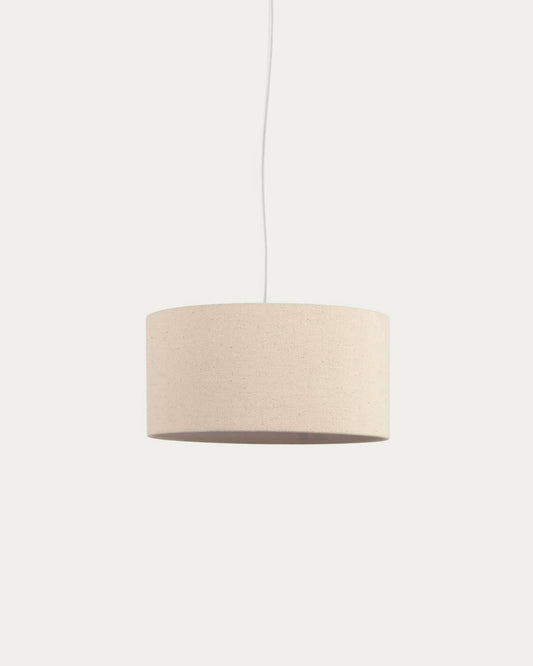 Nazli small linen ceiling light shade with beige finish Ø 40 cm
