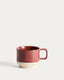 Doren dark red ceramic mug