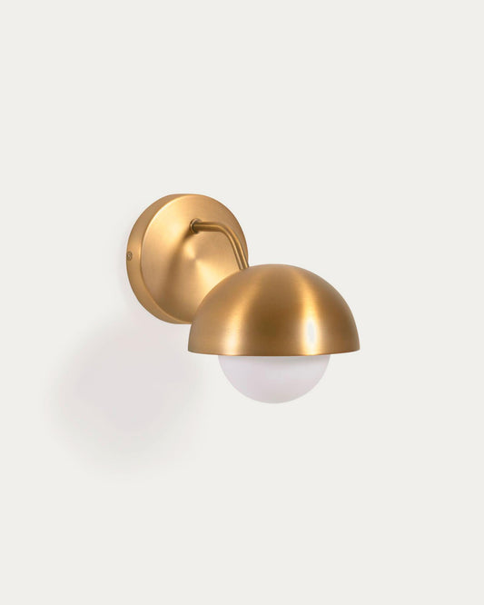 Lonela wall lamp made of metal with a brass finish