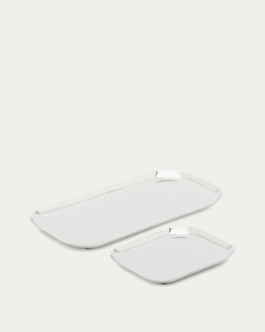 Nirella set of 2 stainless steel trays
