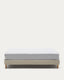 Ofelia base with beige cover and solid beech legs for mattress 180 x 200 cm FSC Mix Credit