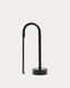 Bow black aluminum portable table lamp