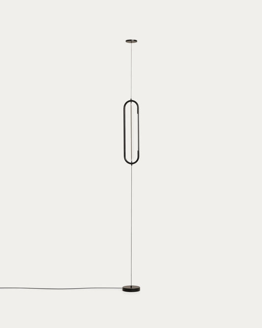 Bow black aluminum ceiling lamp Ø 16 cm