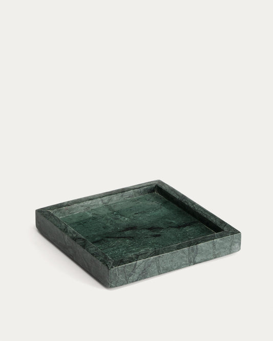 Serella green marble tray 18 x 18 cm
