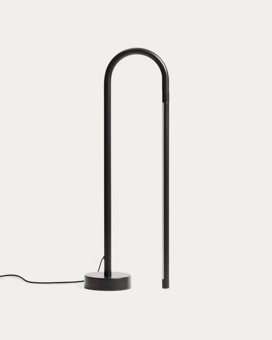 Bow black aluminum table lamp