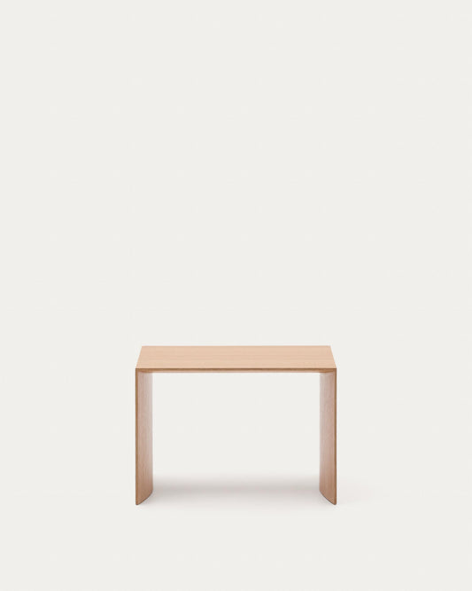 Litto pomoćni sto od furnira hrasta FSC Mix Credit, 55 x 40 cm