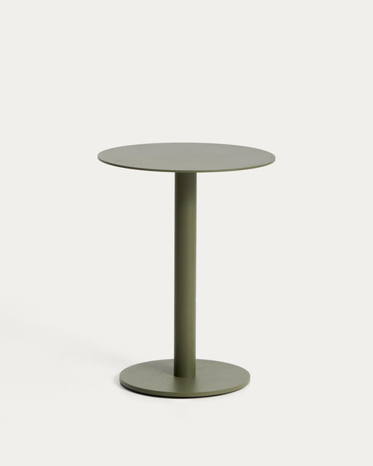 Side table Asinara made of aluminum, green Ø40 cm