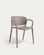 Outdoor folding chair Ania in brown