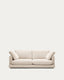 Gala 3-seater beige chenille sofa FSC Mix Credit 210cm