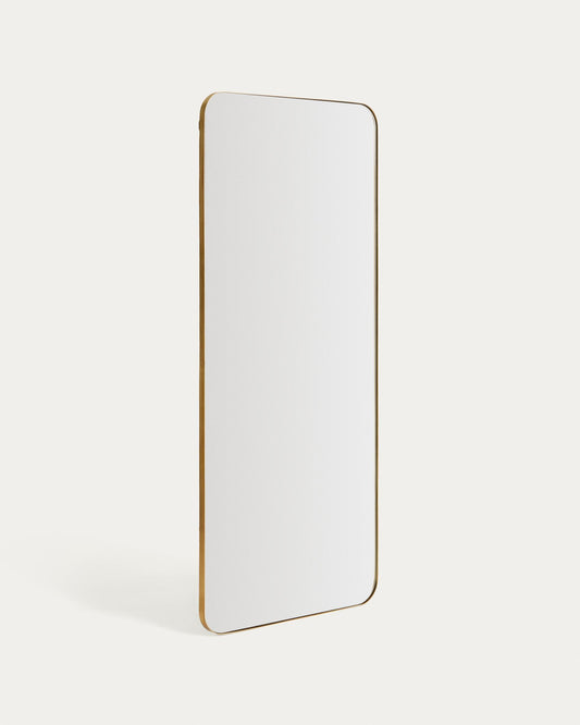 Marco mirror with gold metal frame 80 x 180 cm