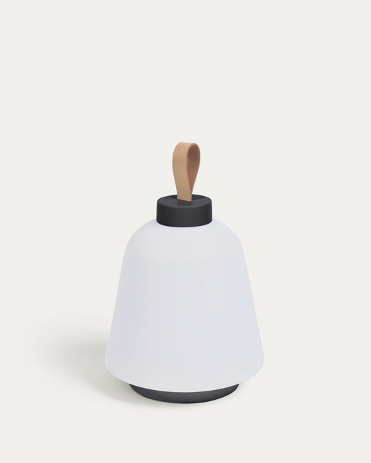Udiya table lamp made of polyethylene and metal with a black finish