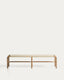 SS26COL1 Bench made of solid FSC 100% acacia wood and natural rope 200 cm