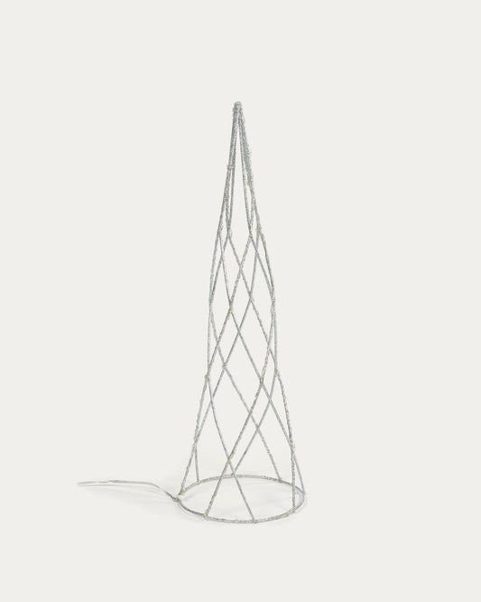 Shirly svetleće drvo u obliku konusa u sivoj boji