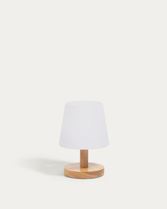 Ambar table lamp made of polyethylene and wood