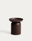 Side table Arcola made of aluminum, brown, Ø45 cm