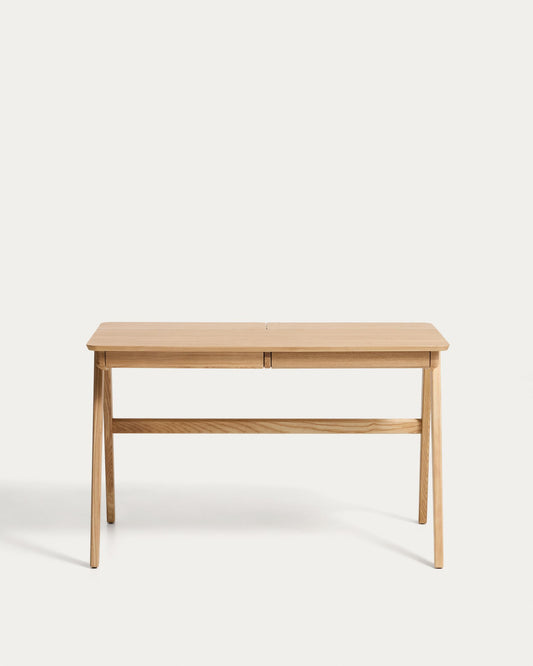 Sto Julia od furnira i masivnog jasenovog drveta 120 x 65 cm